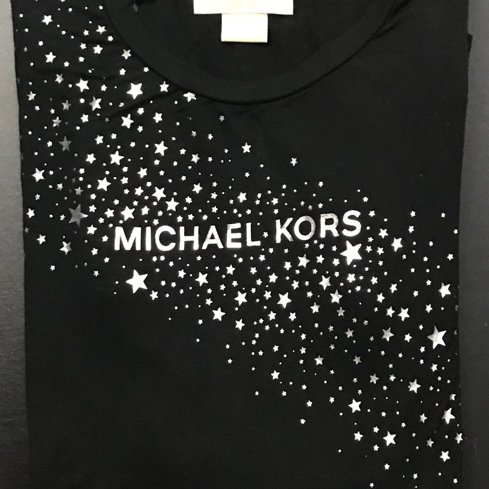 Michael Kors Solid Black T-Shirt - image 8